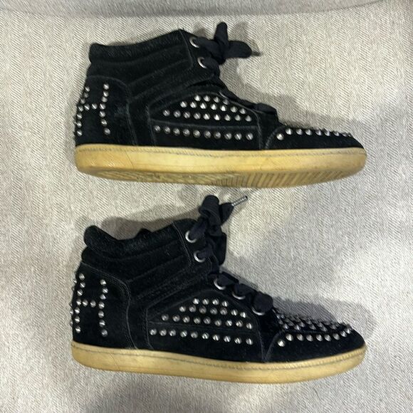 Ash studded stud high top black shoes - Picture 2 of 7